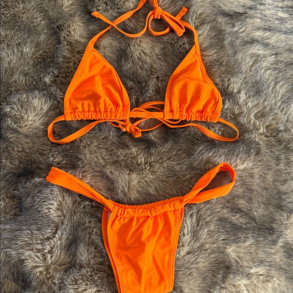 Orange Micro Bikini Set